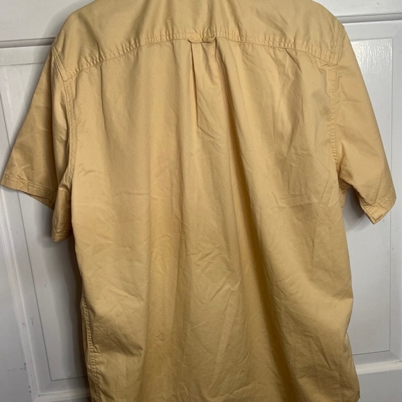 Eddie Bauer Shirt Men's Large Tan Short Sleeve Casual Button Down - Picture 3 of 9